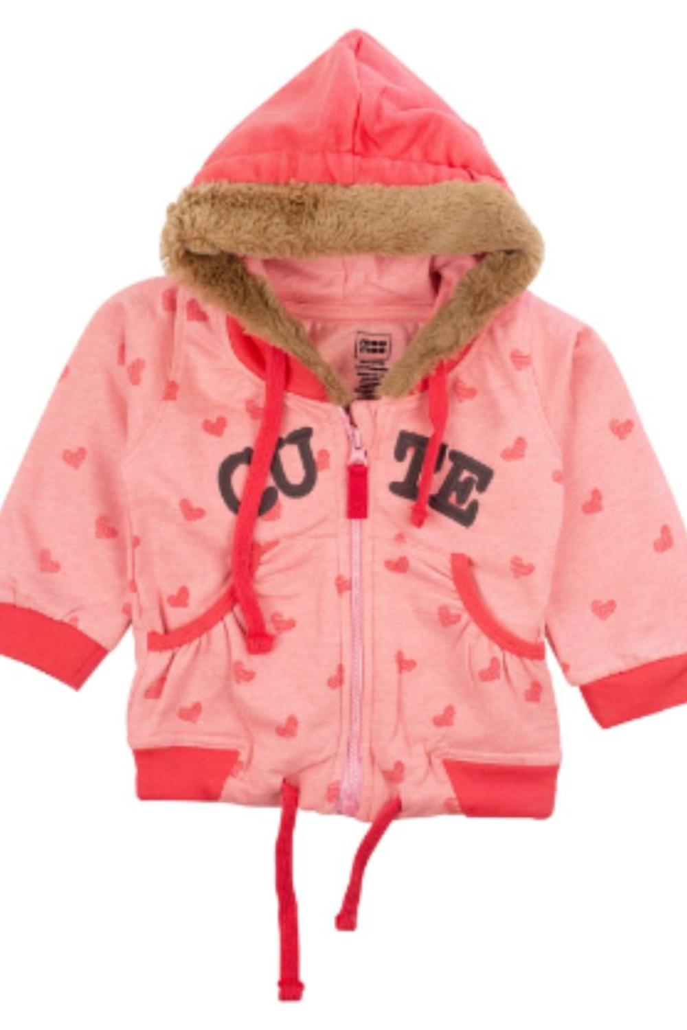 Mee Mee Full Sleeve Girls Jacket (Coral Pink)